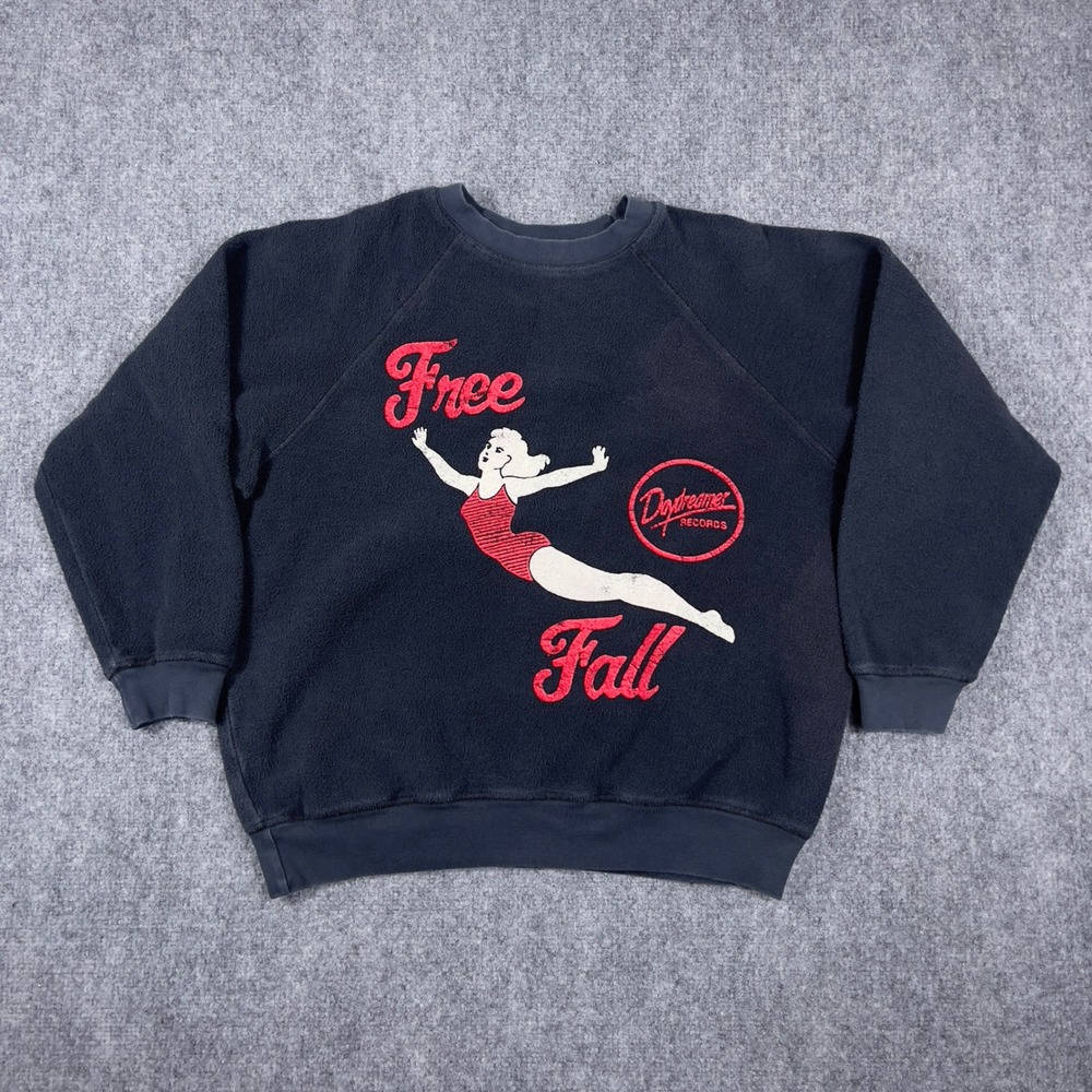 Daydreamer Free Fall Sweatshirt Women S Black Graphic Raglan Pullover